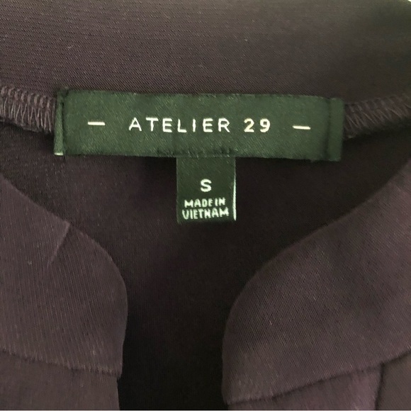 Atelier 29 Sheer Chiffon Sleeves Purple Size Small - Picture 6 of 9